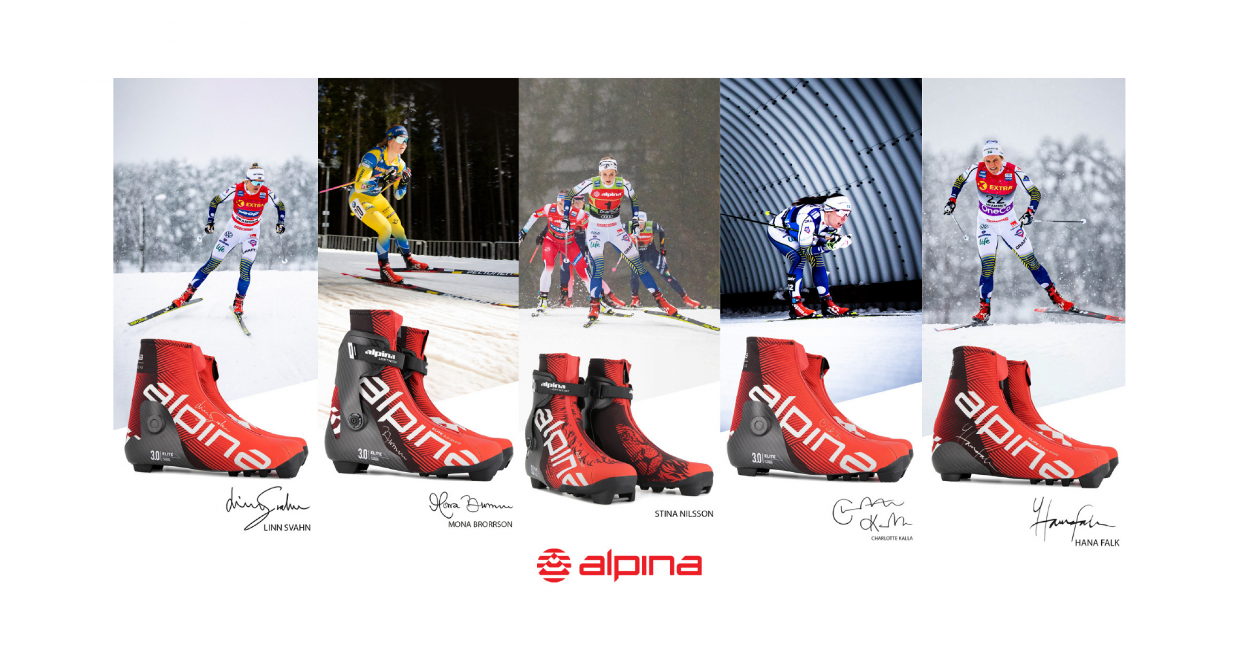 Autographed cross-country ski boots 